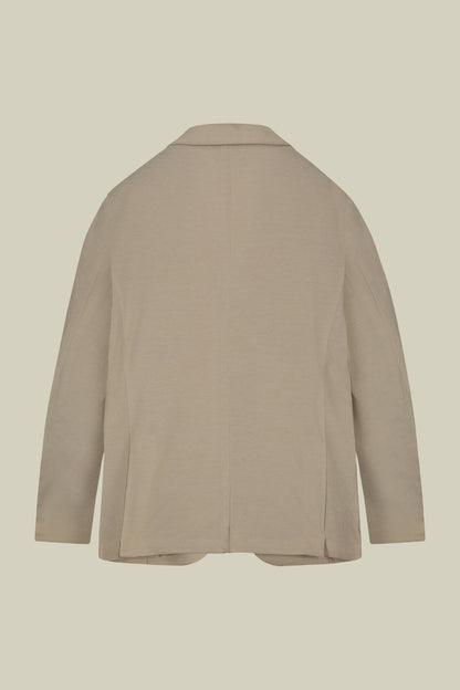 Men's single-breasted, unlined, regular fit jacket