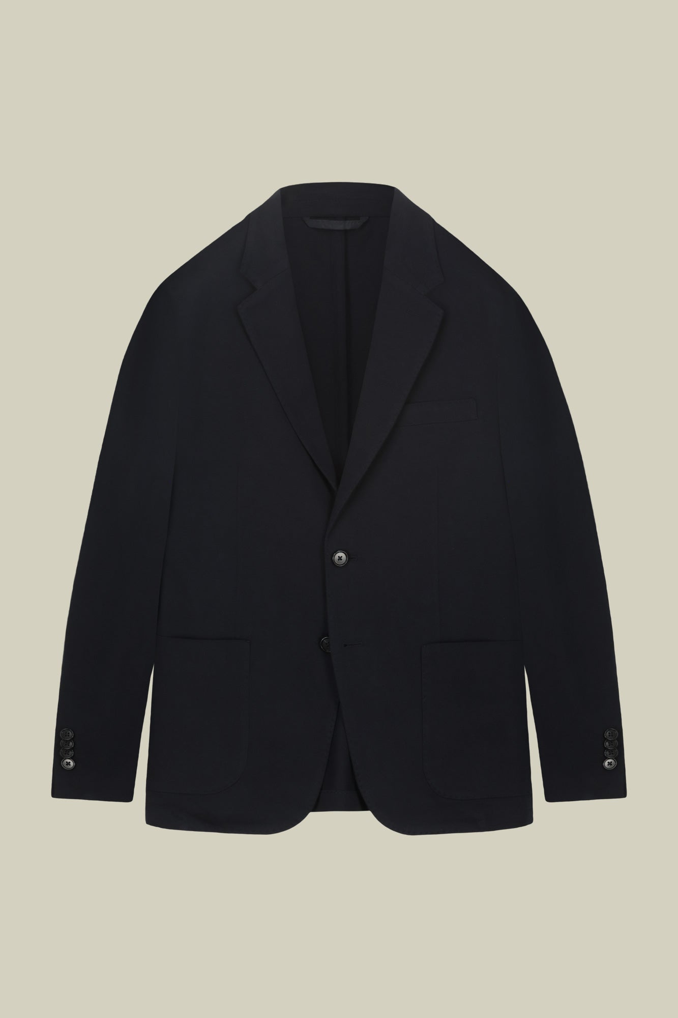 Men's single-breasted, unlined, regular fit jacket