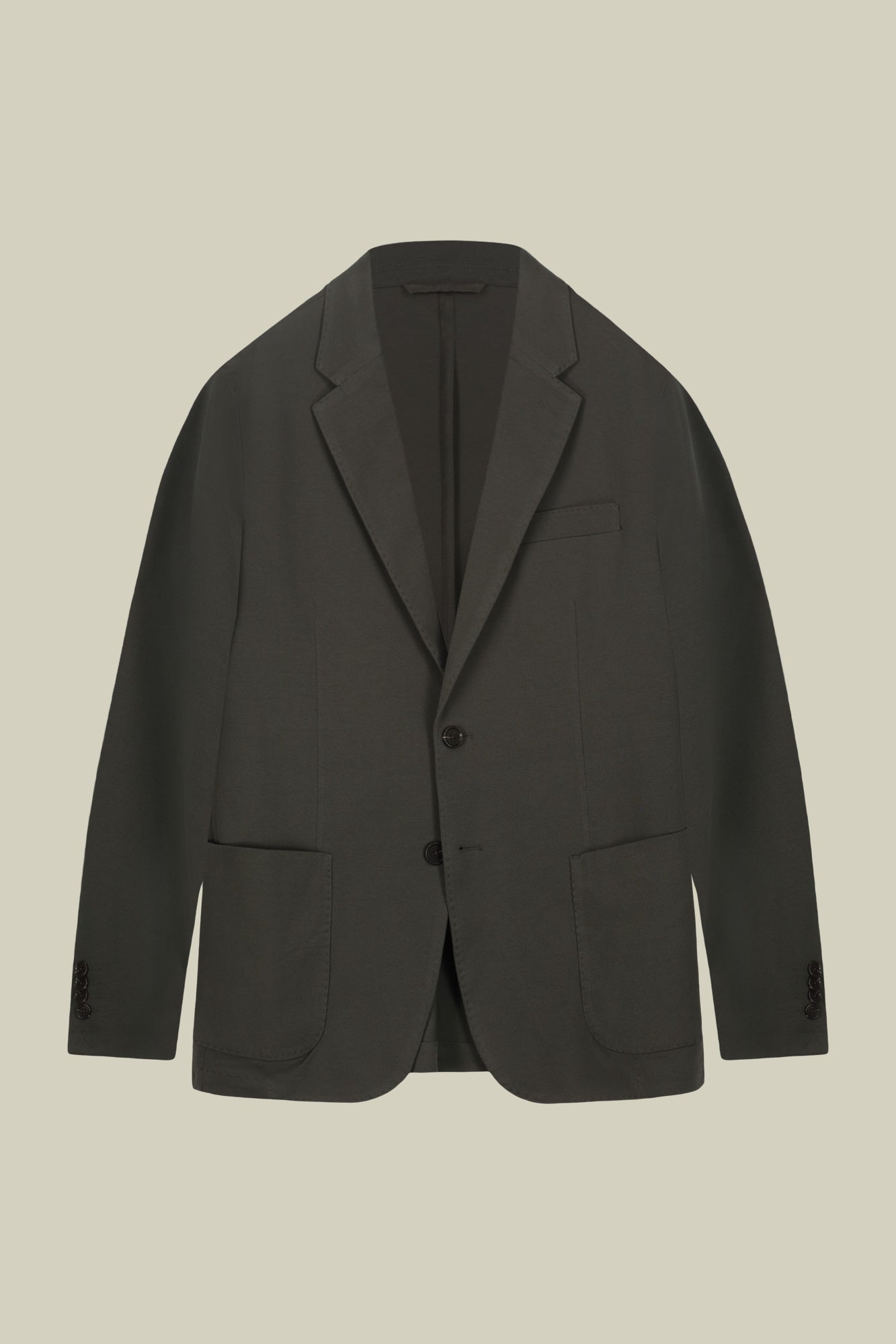 Men's single-breasted, unlined, regular fit jacket