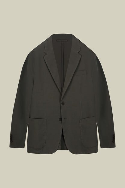 Men's single-breasted, unlined, regular fit jacket