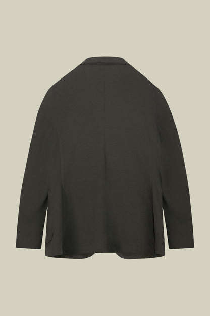 Men's single-breasted, unlined, regular fit jacket
