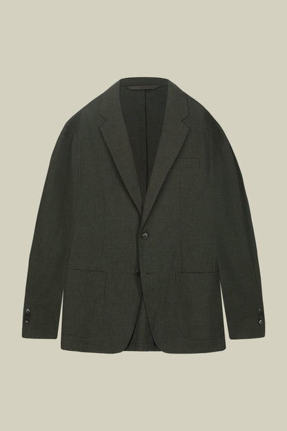 Men's single-breasted jacket in micro pied de poule