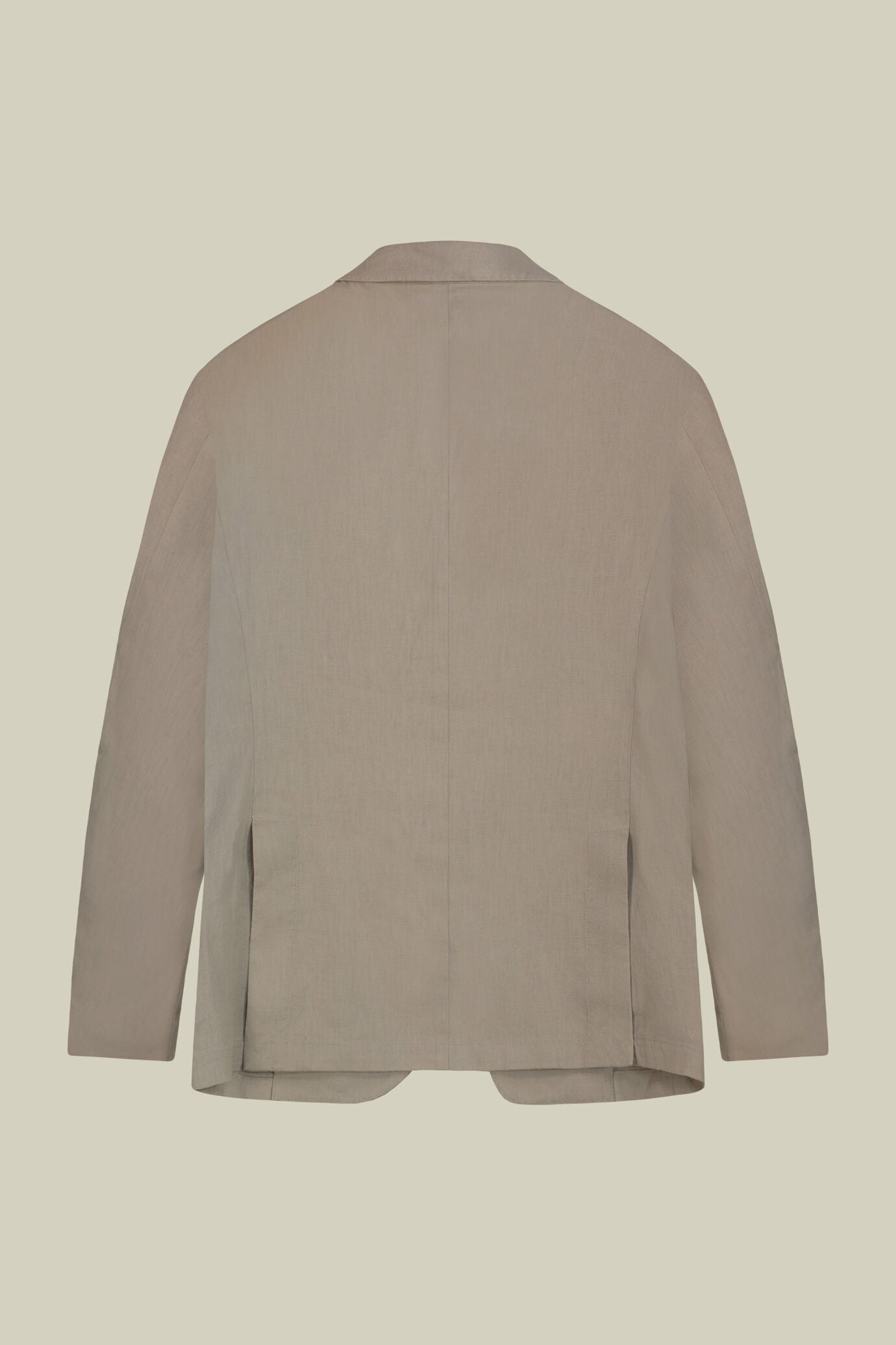 Men's unlined jacket, 100% linen, regular fit