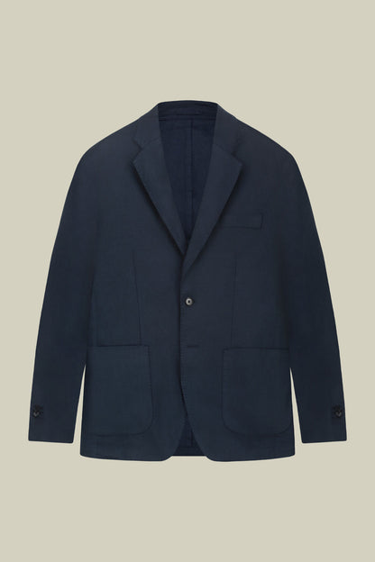 Men's unlined jacket, 100% linen, regular fit