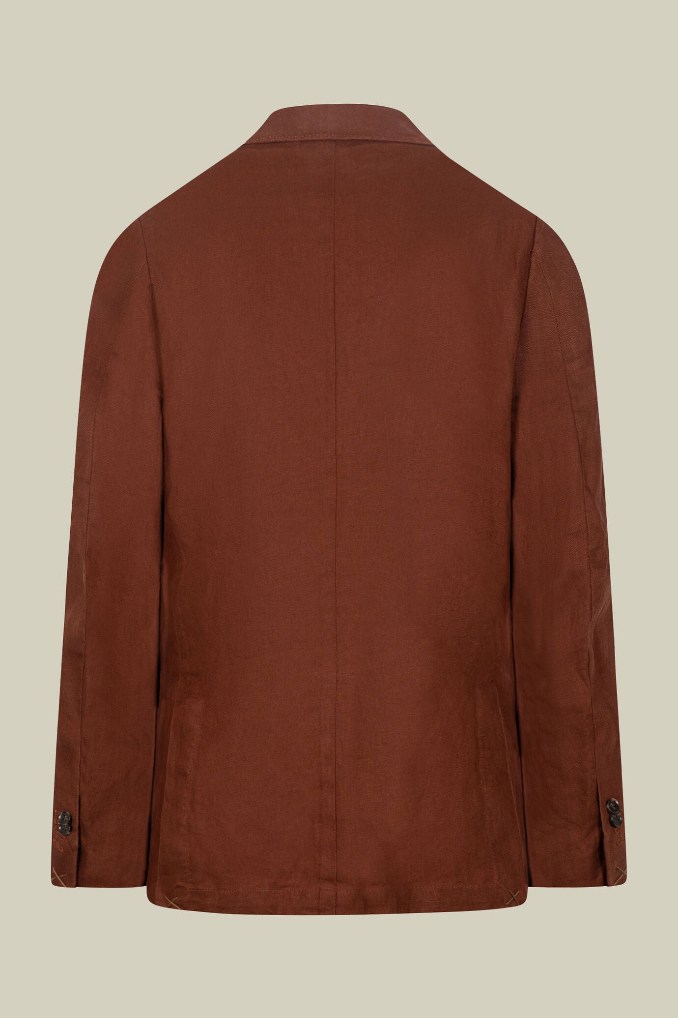 Men's unlined jacket, 100% linen, regular fit