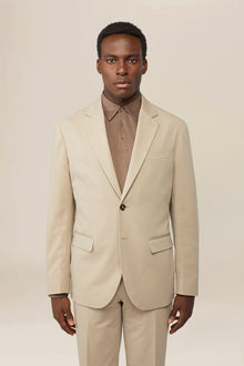 Men's single-breasted unlined jersey jacket