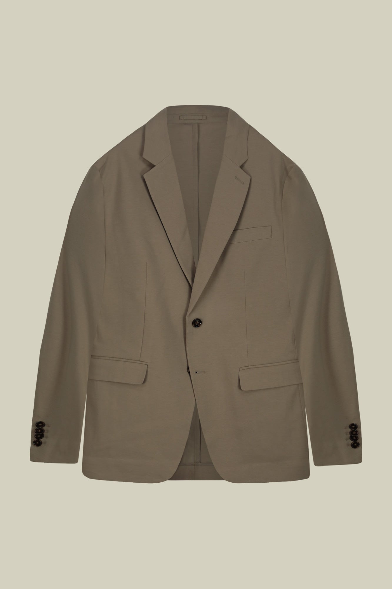 Men's single-breasted unlined jersey jacket