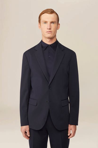 Men's single-breasted unlined jersey jacket