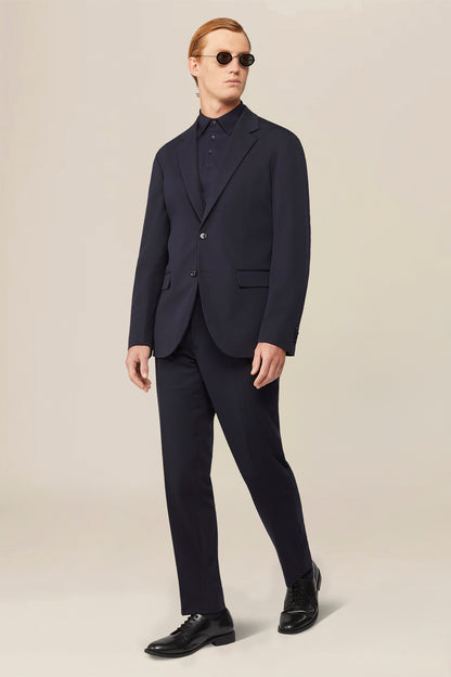 Men's single-breasted unlined jersey jacket
