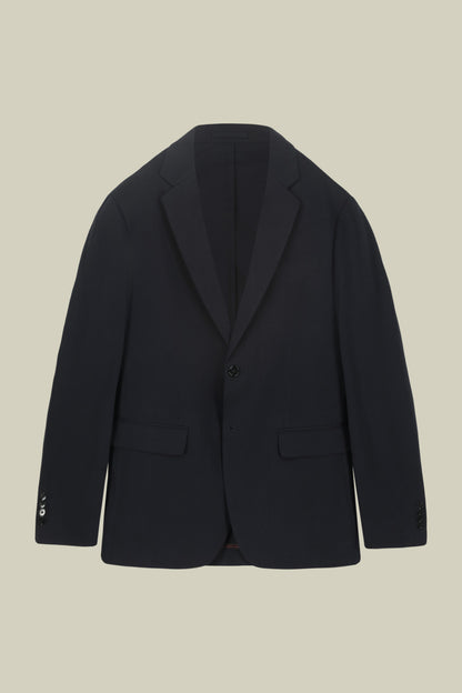 Men's single-breasted unlined jersey jacket