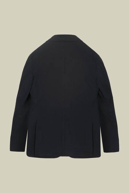 Men's single-breasted unlined jersey jacket