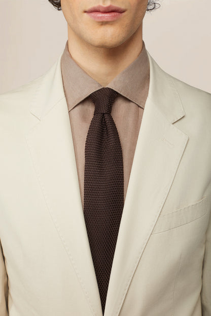 Men's single-breasted, unlined, regular fit jacket