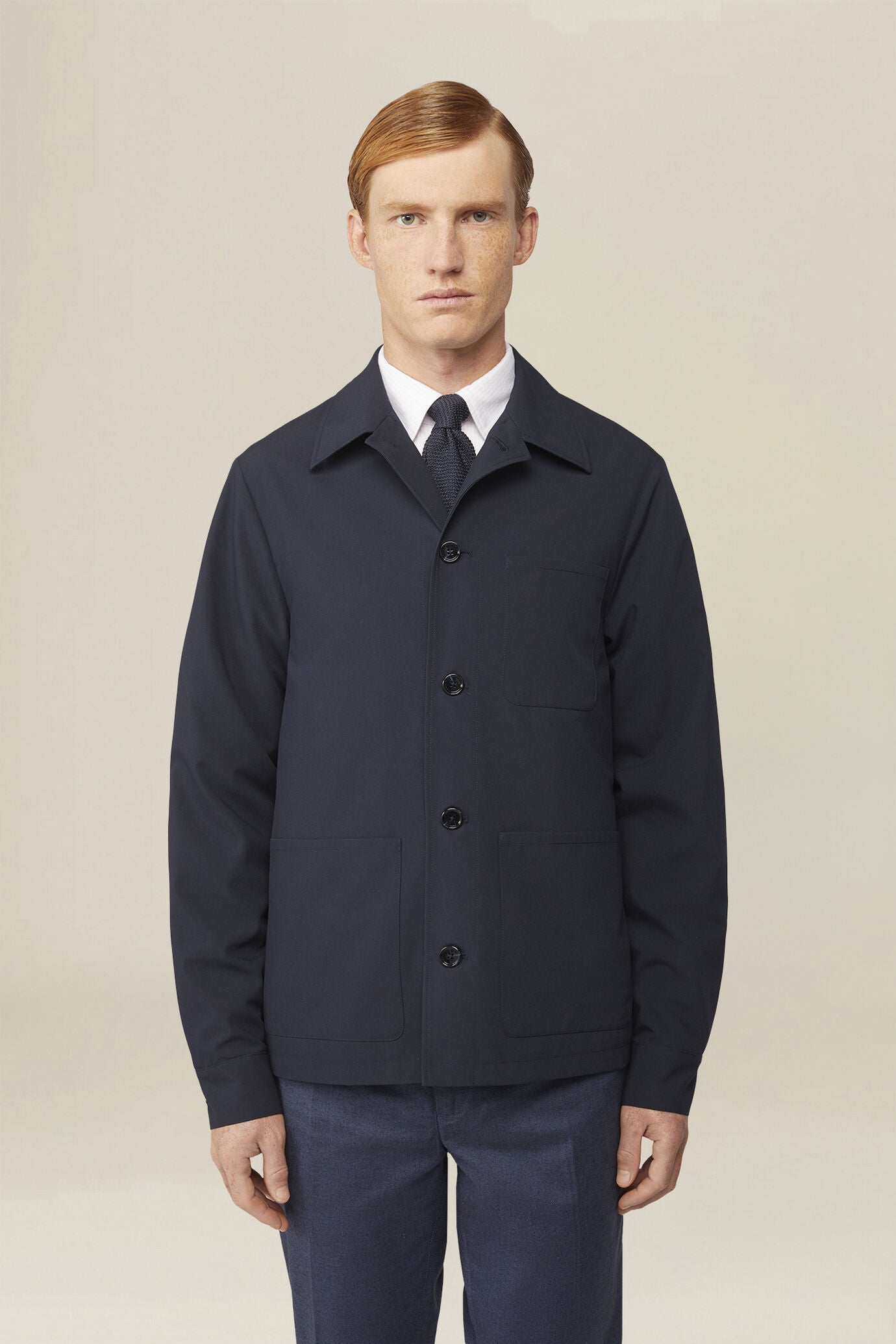 Men's unlined regular fit shirt jacket