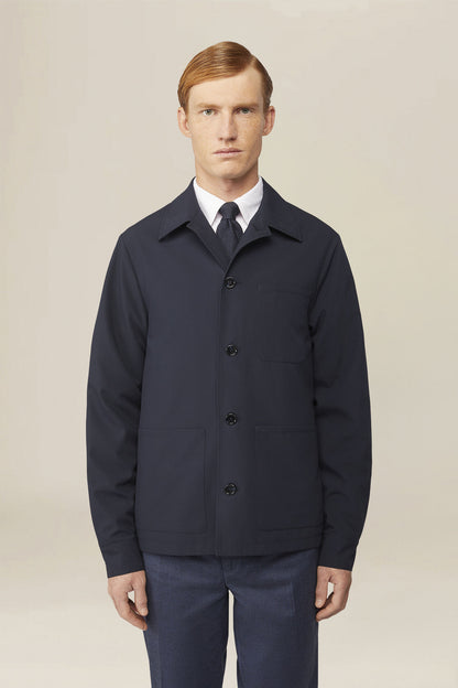 Men's unlined regular fit shirt jacket