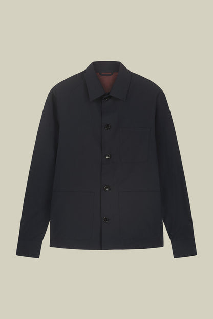 Men's unlined regular fit shirt jacket