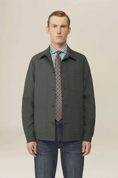 Men's unlined regular fit shirt jacket