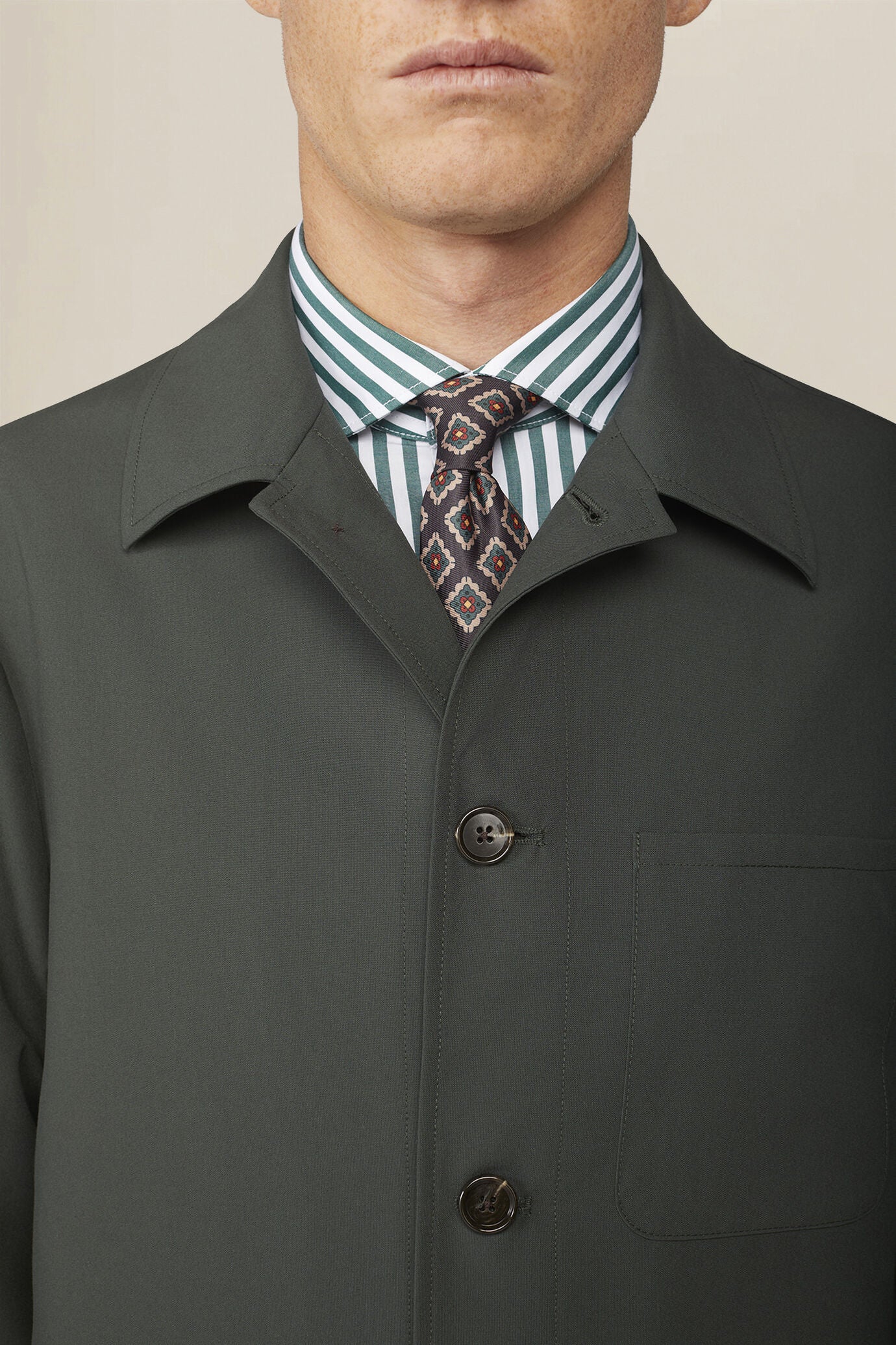 Men's unlined regular fit shirt jacket