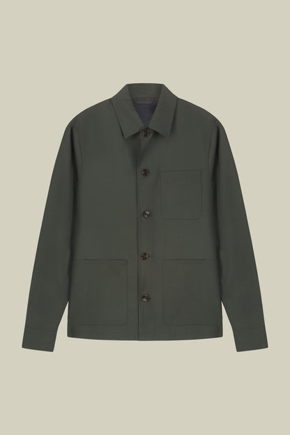 Men's unlined regular fit shirt jacket