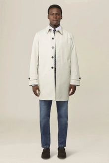 Men's waterproof technical fabric raincoat, regular fit