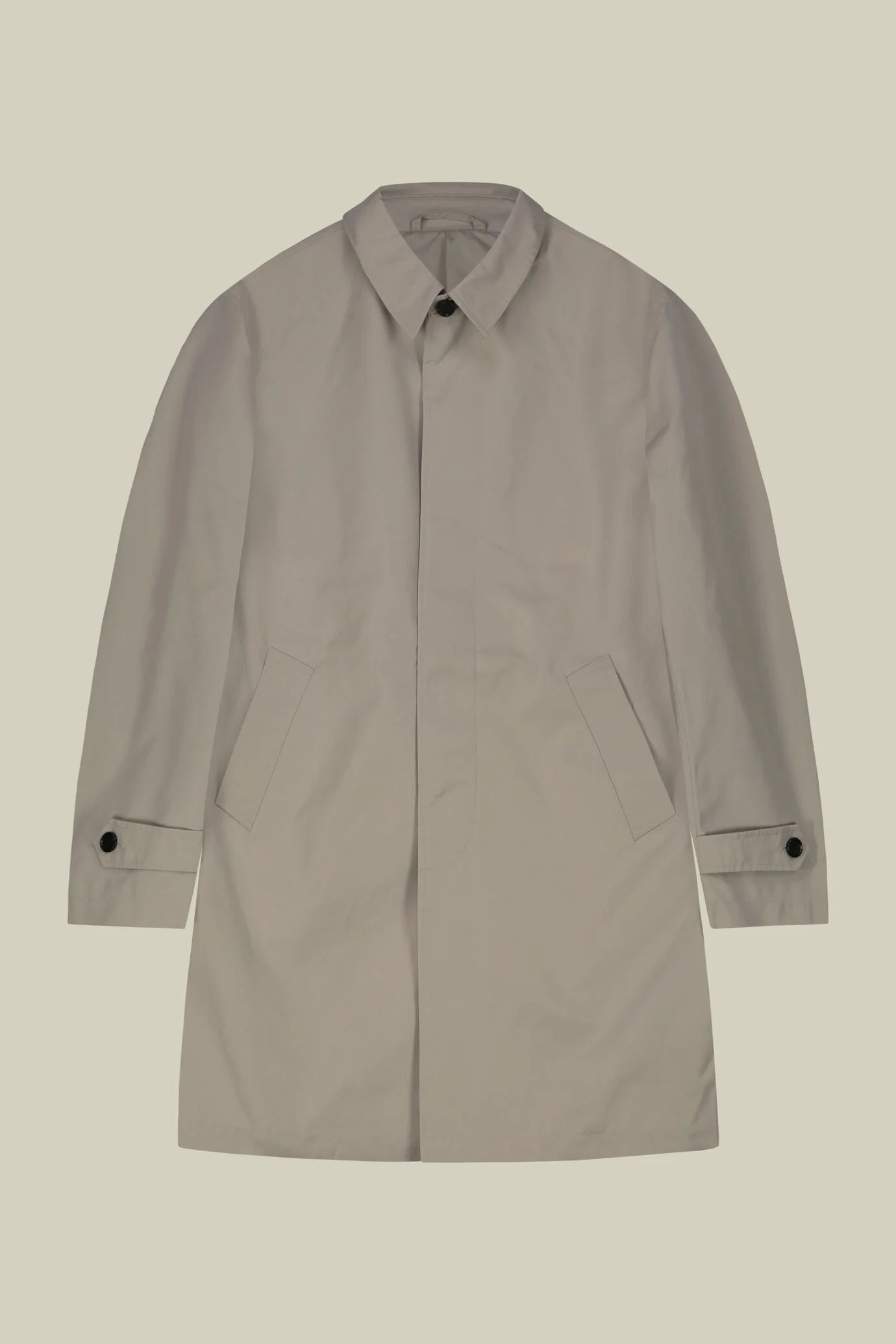 Men's waterproof technical fabric raincoat, regular fit
