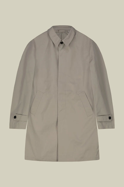 Men's waterproof technical fabric raincoat, regular fit