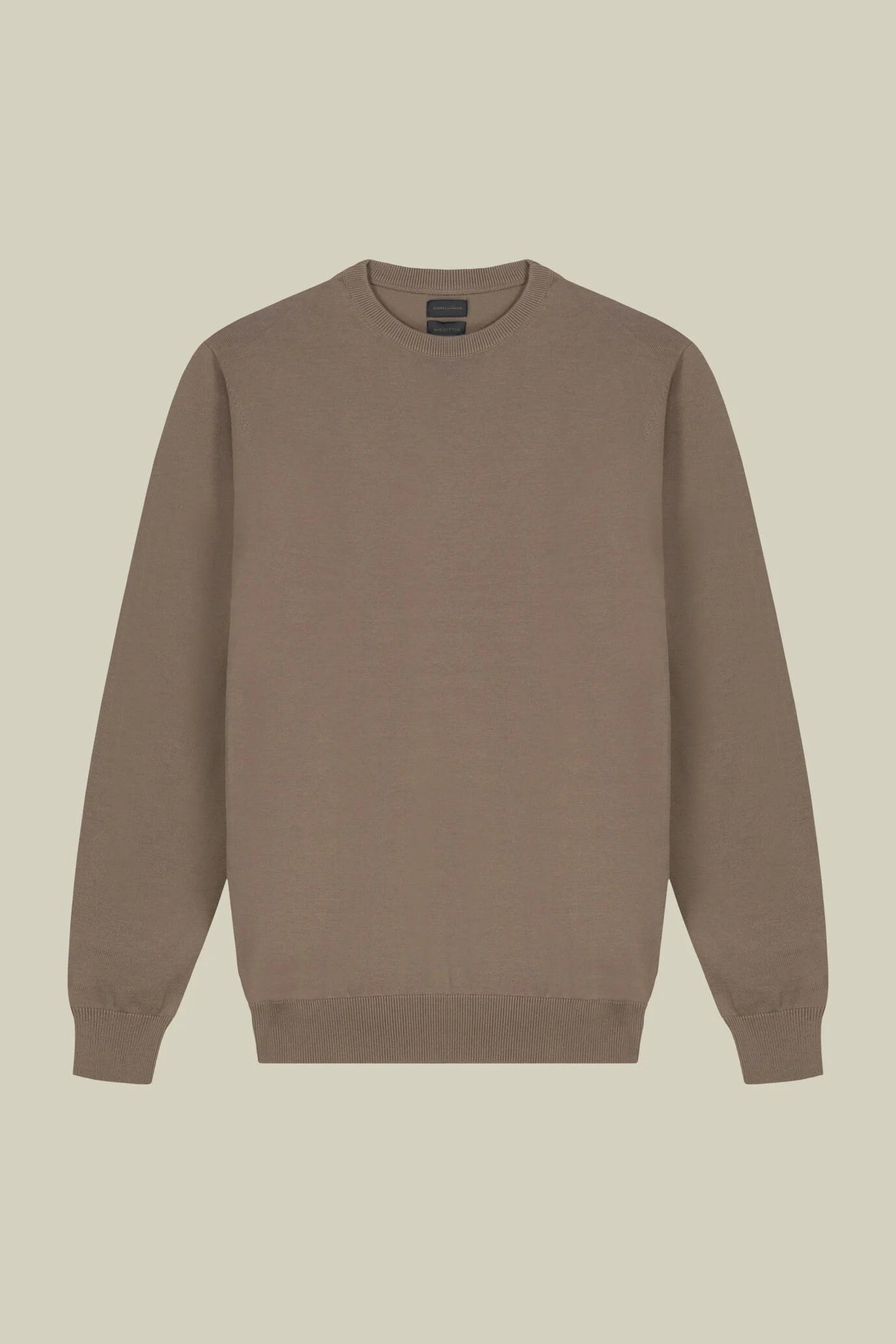 Men's crew neck jumper in 100% cotton