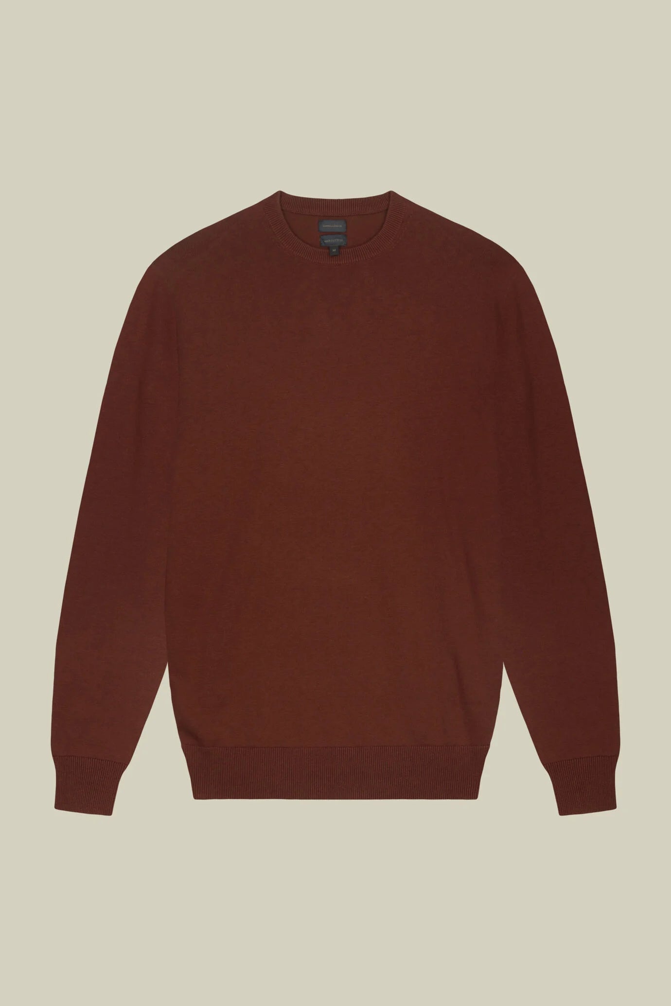 Men's crew neck jumper in 100% cotton