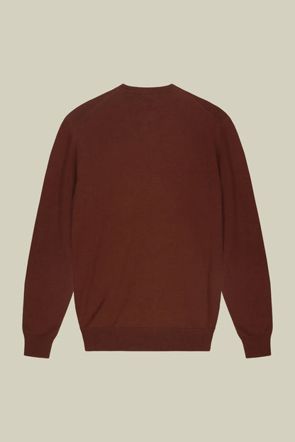 Men's crew neck jumper in 100% cotton