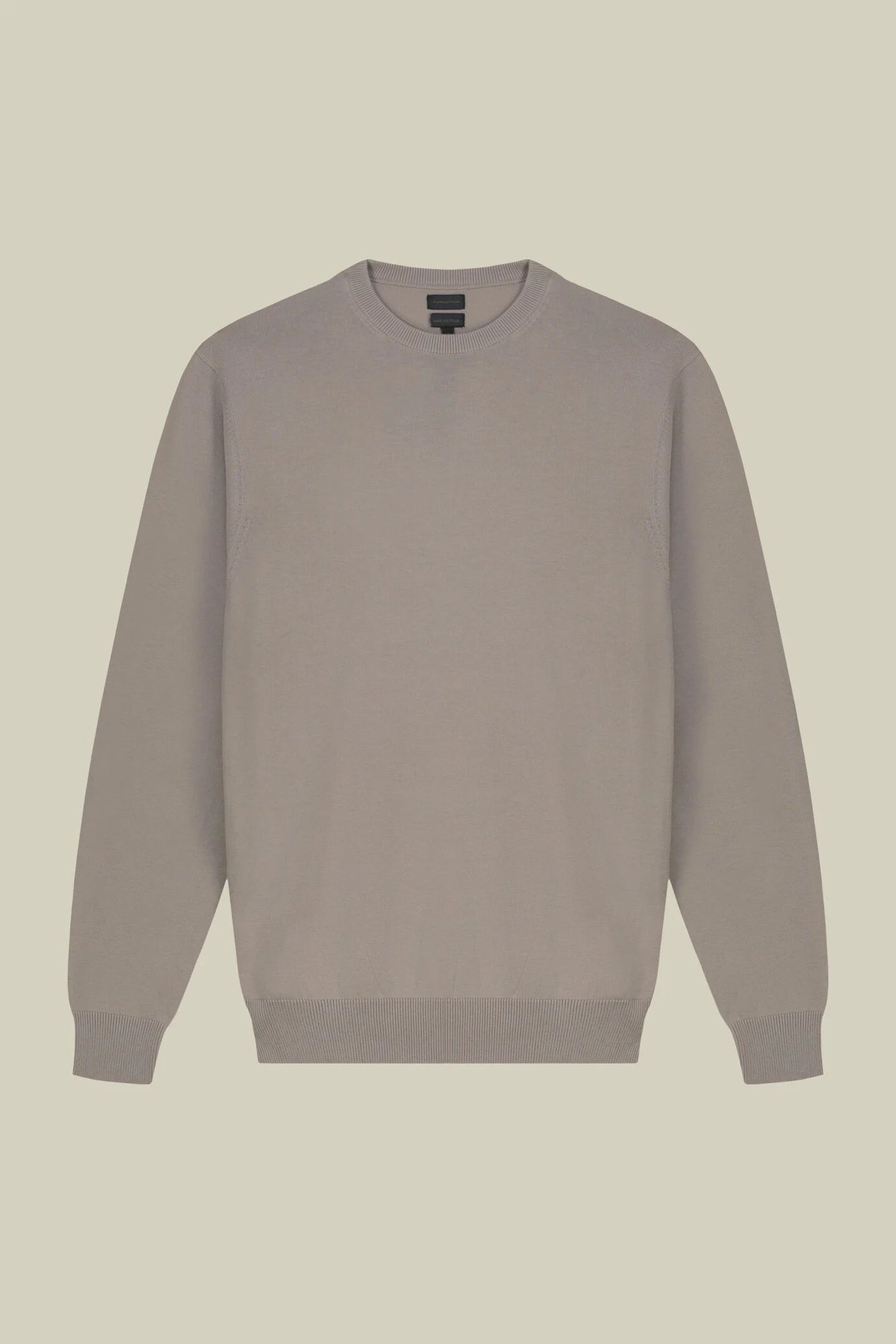 Men's crew neck jumper in 100% cotton