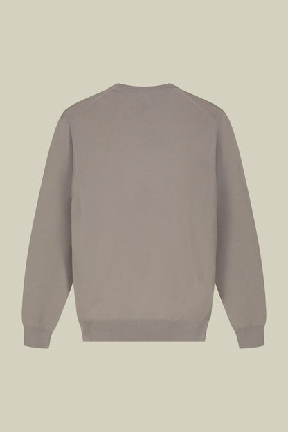 Men's crew neck jumper in 100% cotton