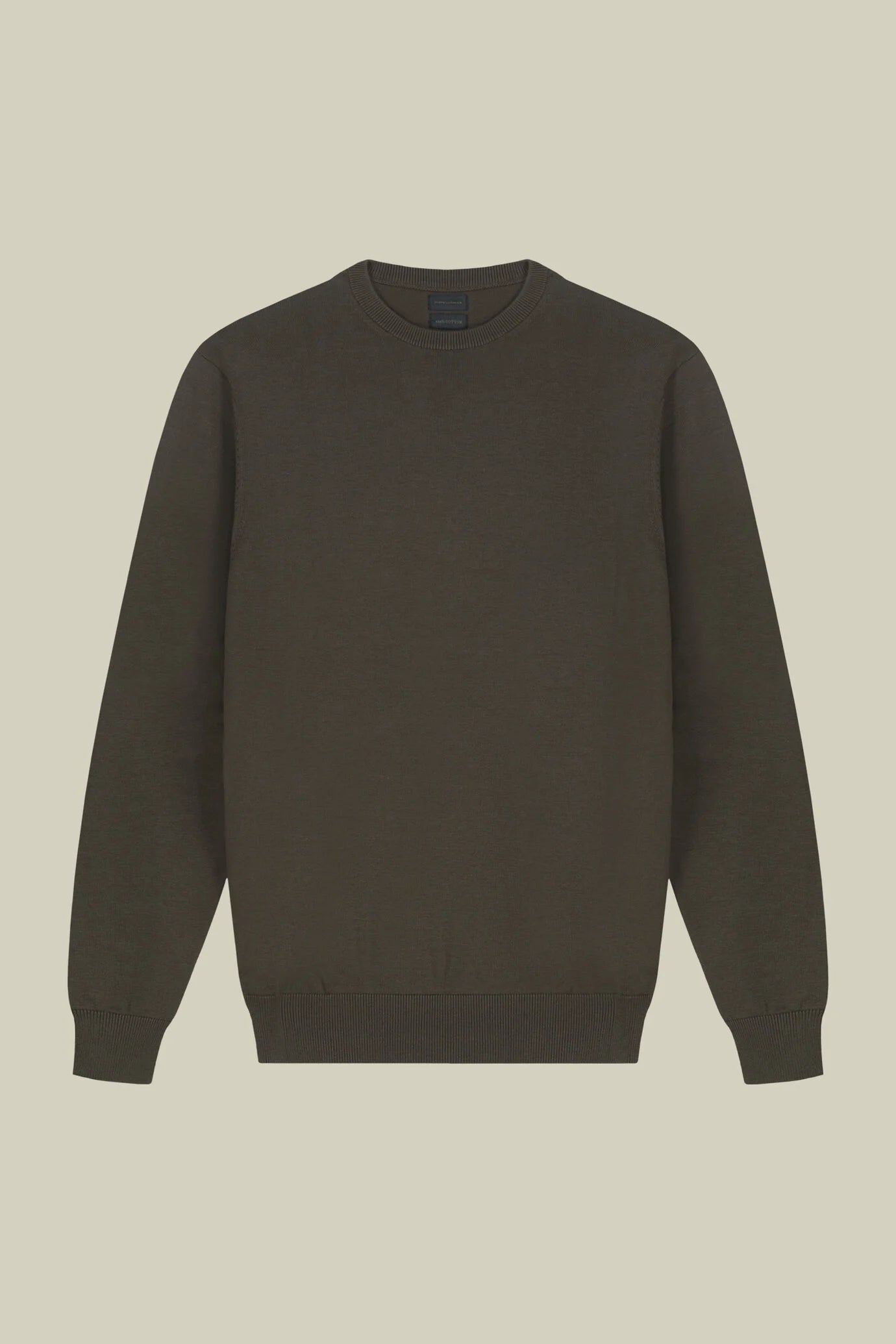 Men's crew neck jumper in 100% cotton
