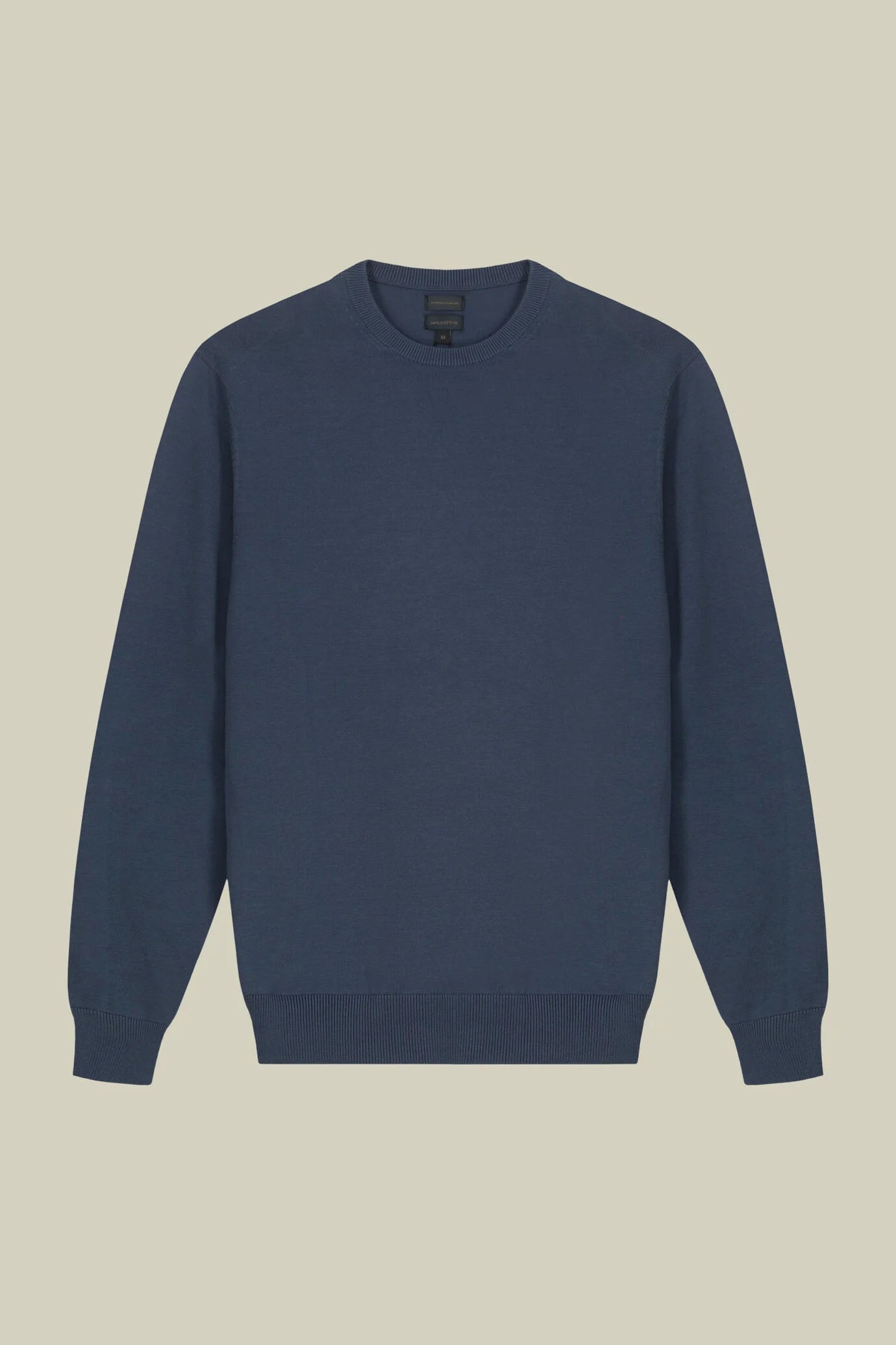 Men's crew neck jumper in 100% cotton