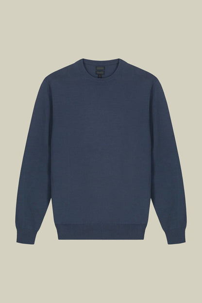 Men's crew neck jumper in 100% cotton