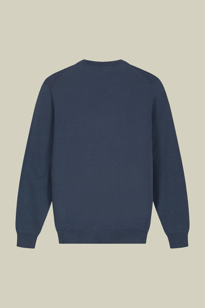Men's crew neck jumper in 100% cotton