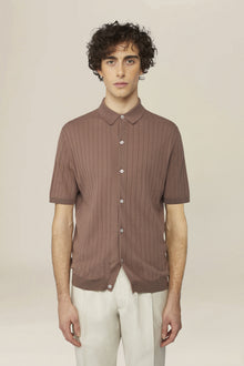 Men's 100% cotton knitted polo shirt