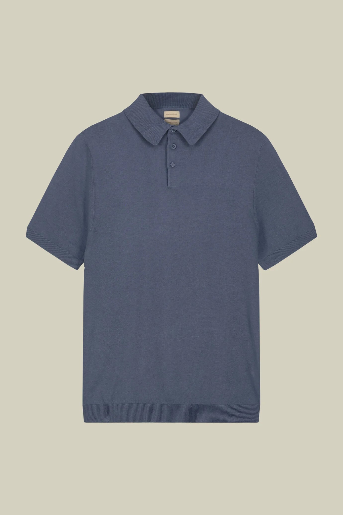 Men's regular fit 100% cotton knitted polo shirt