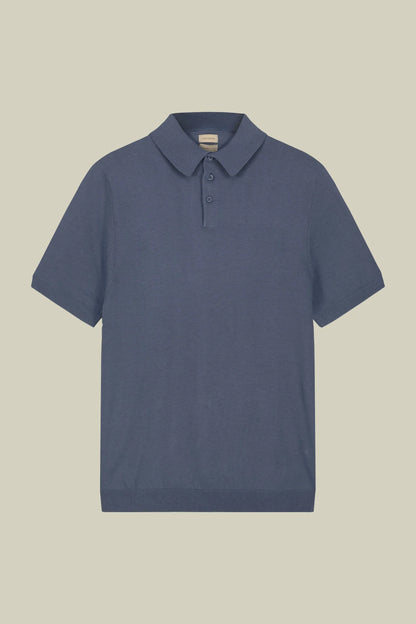 Men's regular fit 100% cotton knitted polo shirt