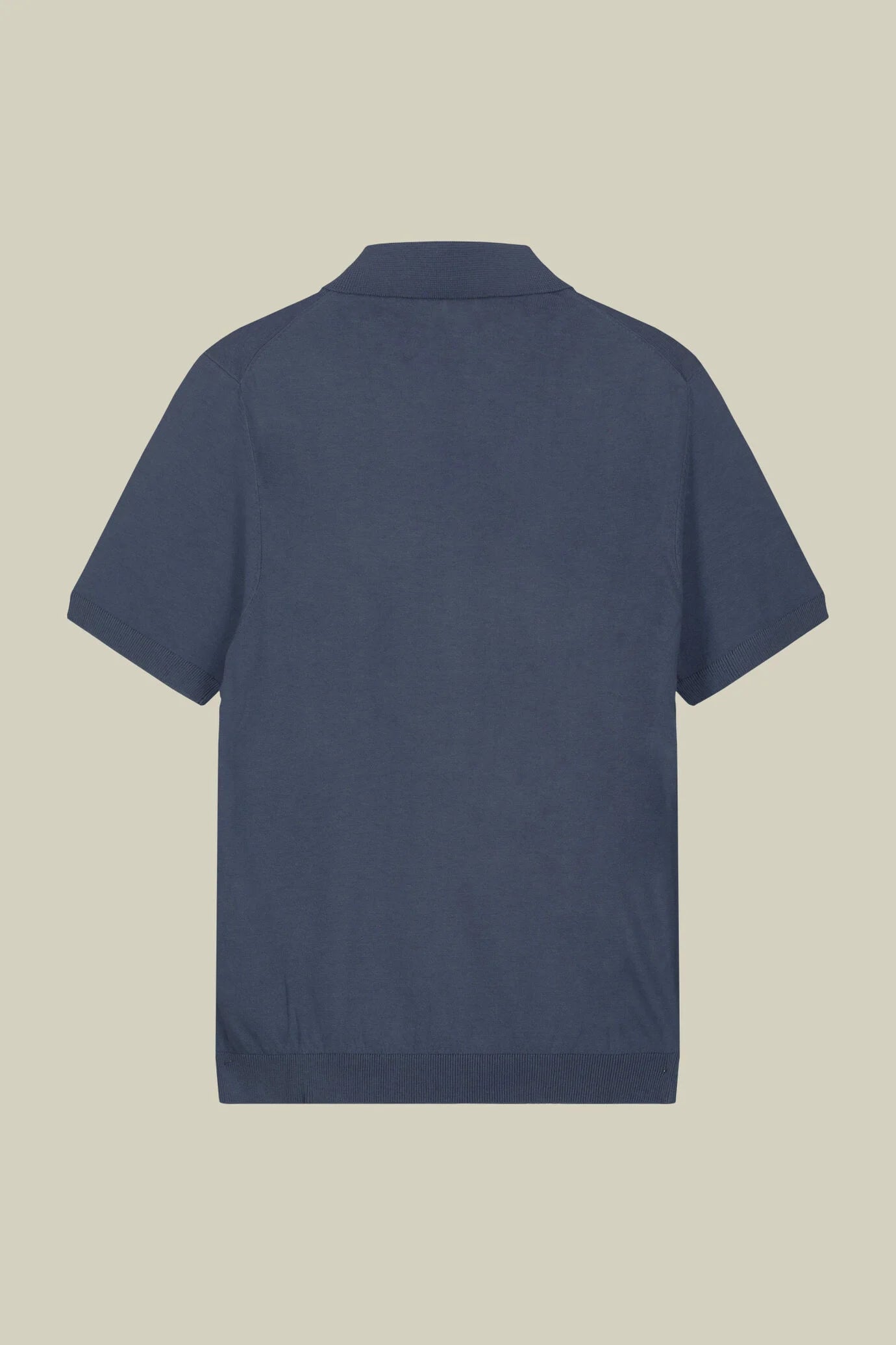 Men's regular fit 100% cotton knitted polo shirt