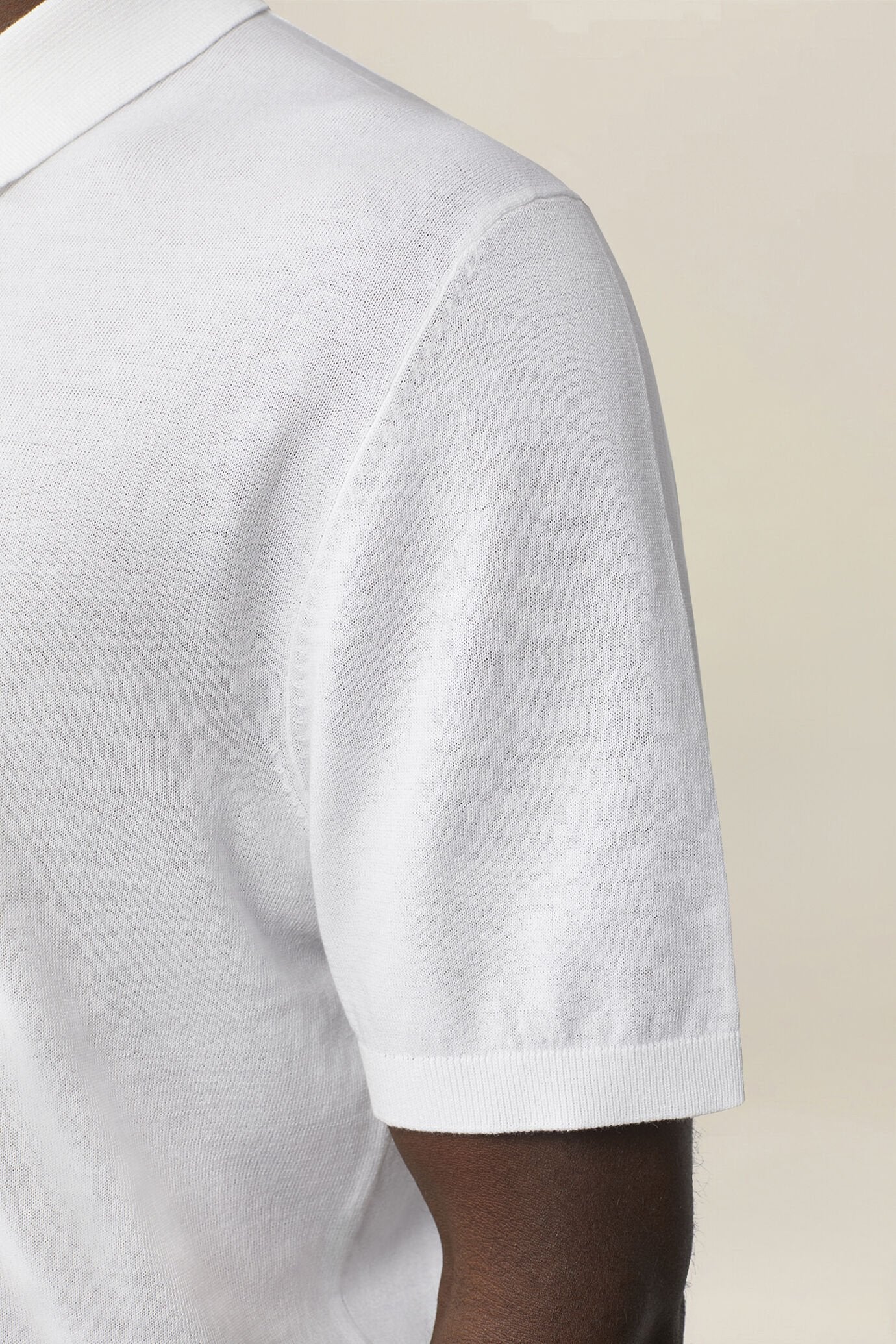 Men's regular fit 100% cotton knitted polo shirt