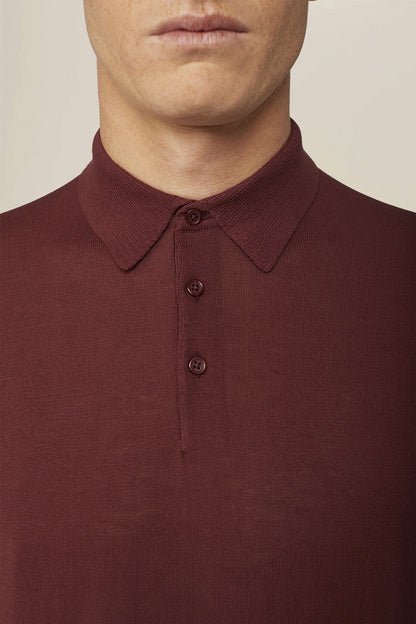 Men's regular fit 100% cotton knitted polo shirt