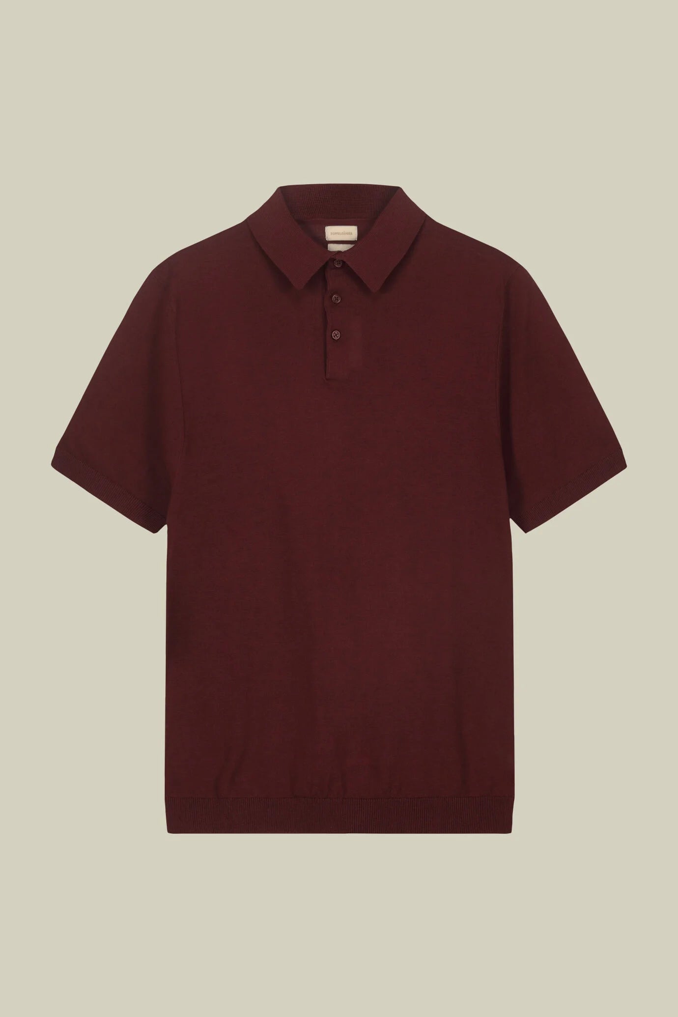 Men's regular fit 100% cotton knitted polo shirt