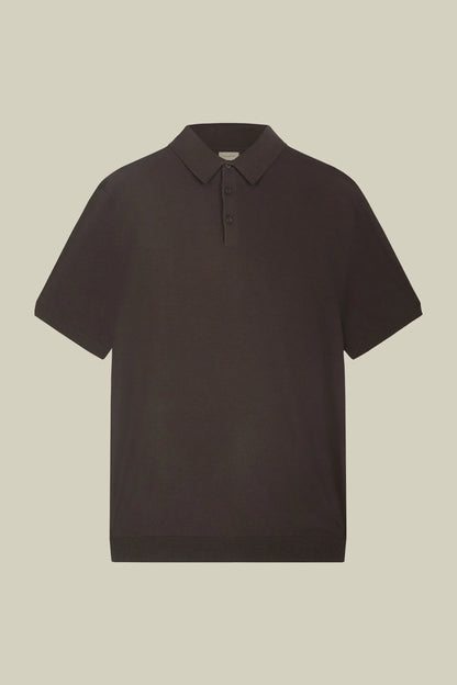 Men's regular fit 100% cotton knitted polo shirt