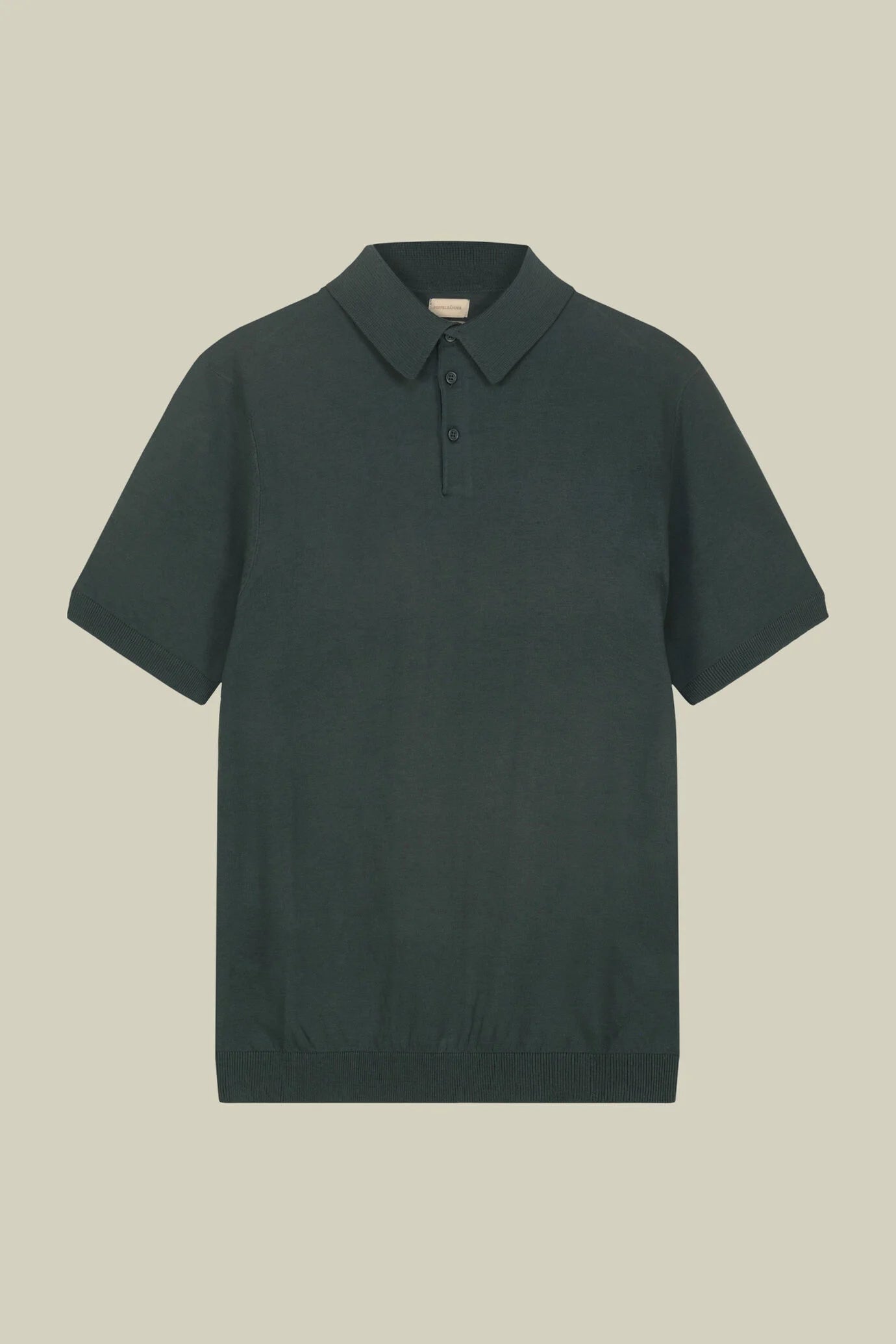 Men's regular fit 100% cotton knitted polo shirt