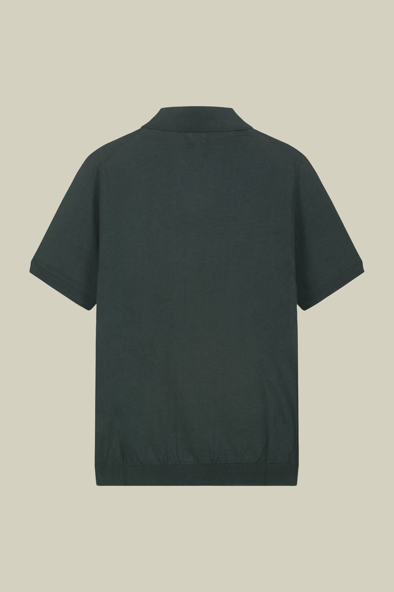 Men's regular fit 100% cotton knitted polo shirt