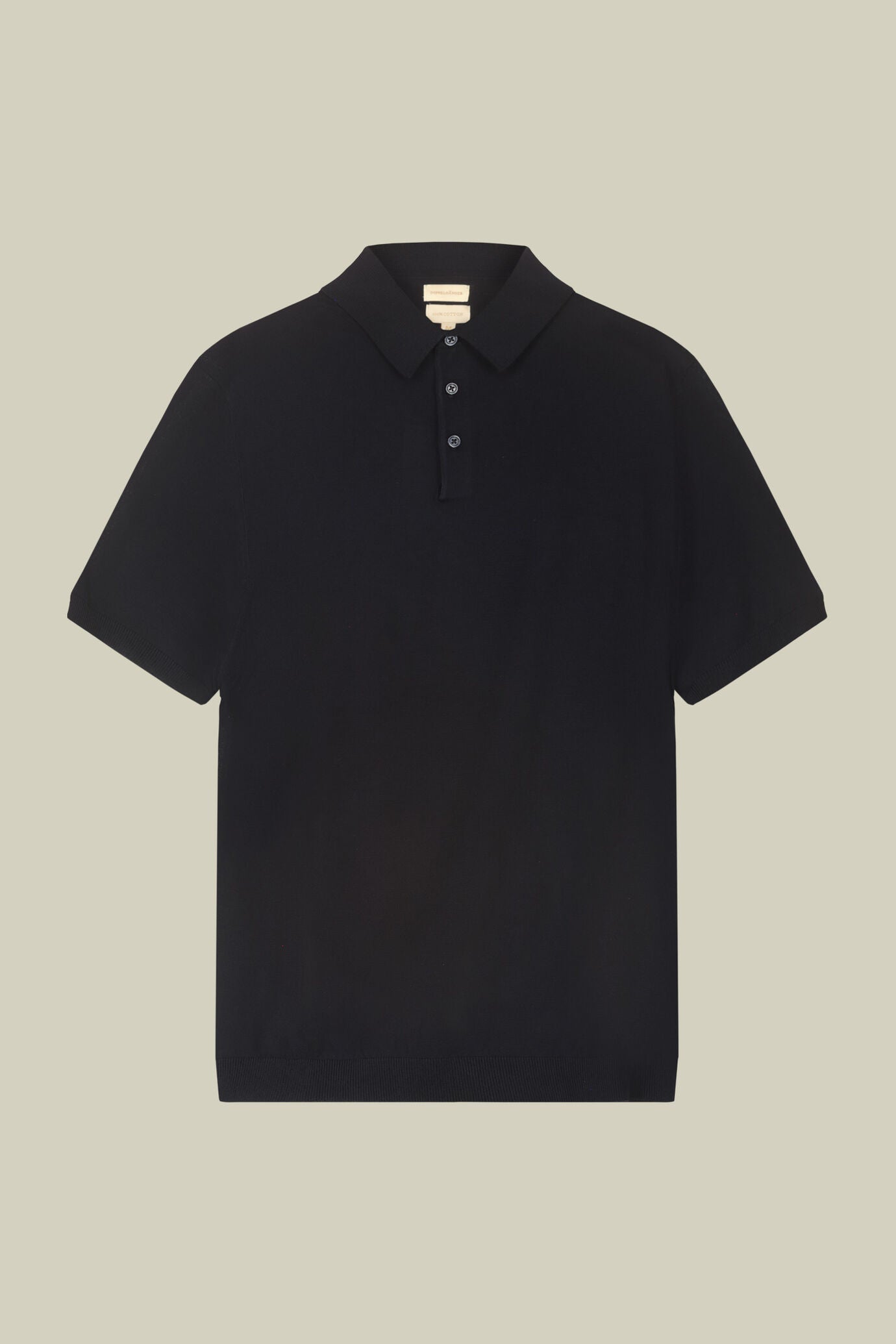 Men's regular fit 100% cotton knitted polo shirt