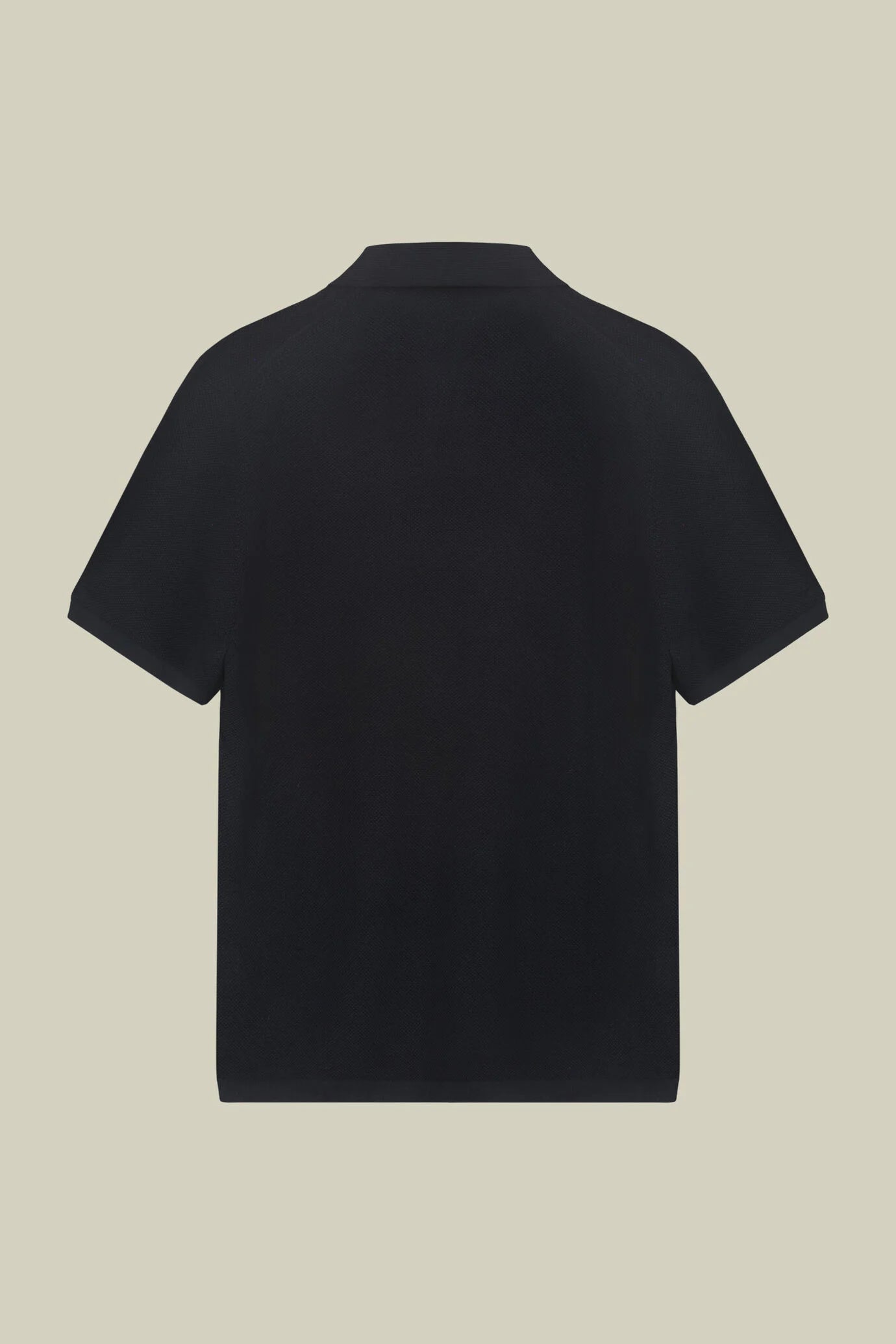 Men's polo shirt in 100% cotton honeycomb knit with Derby collar