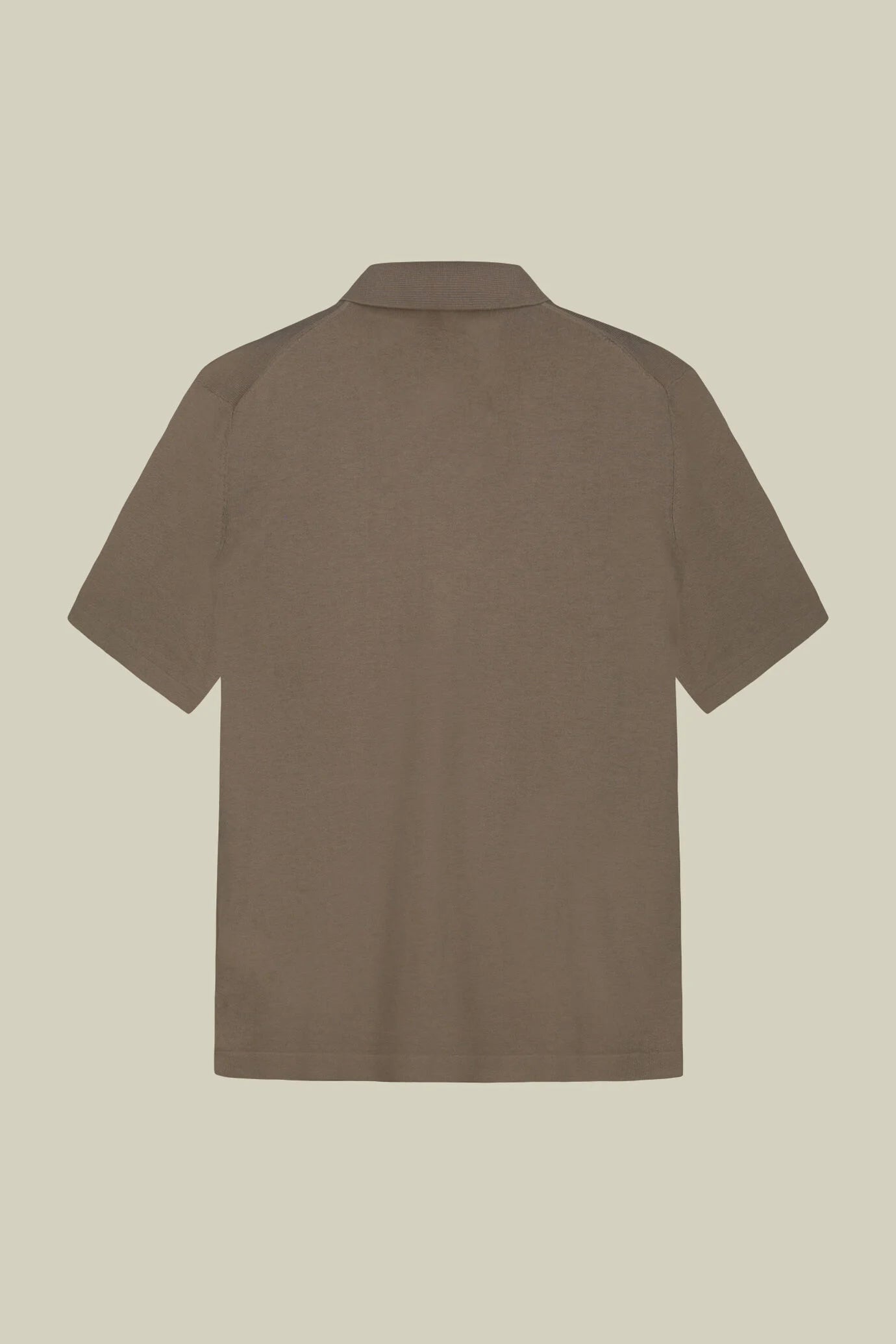 Men's 100% cotton knit polo shirt with Derby collar