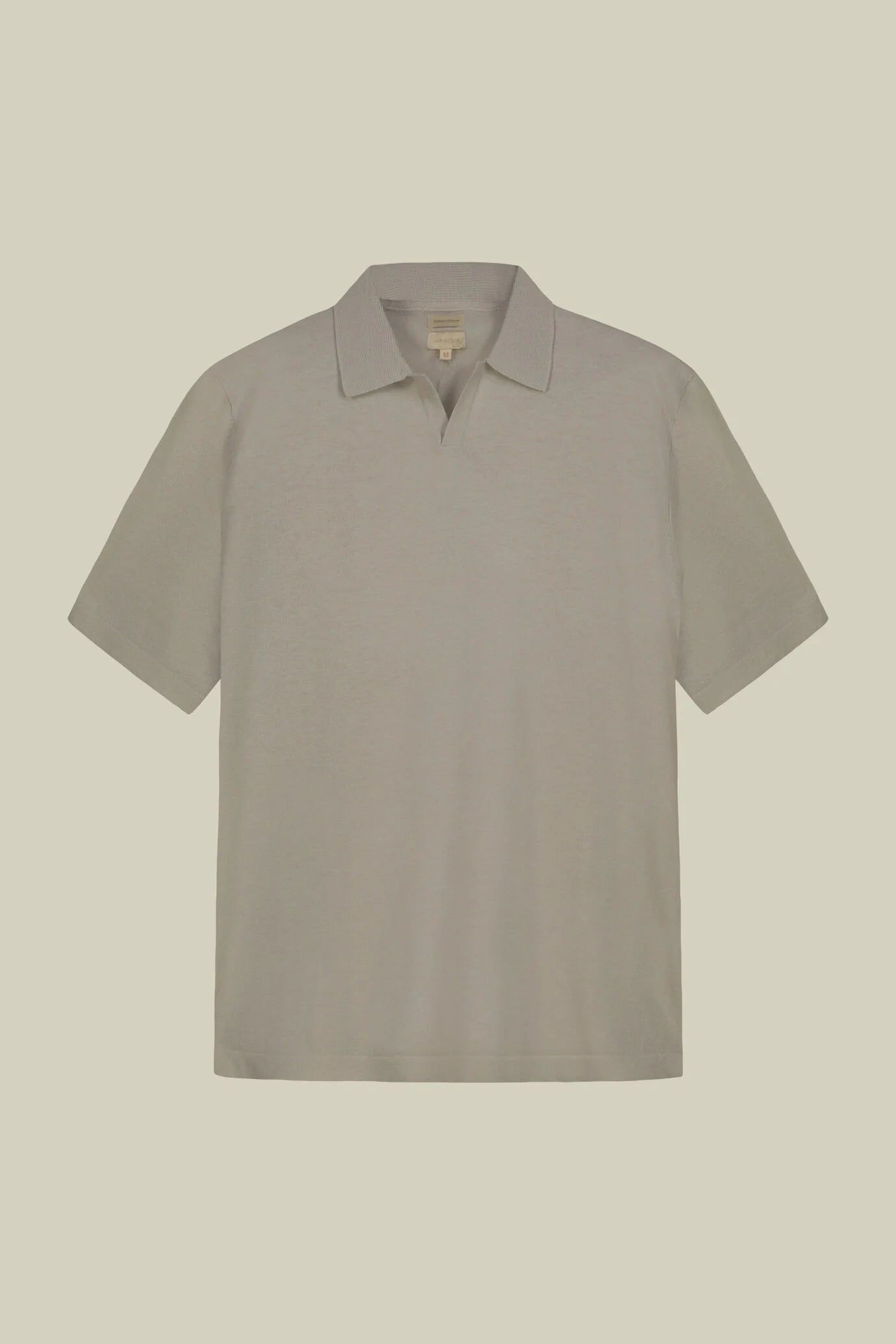 Men's 100% cotton knit polo shirt with Derby collar