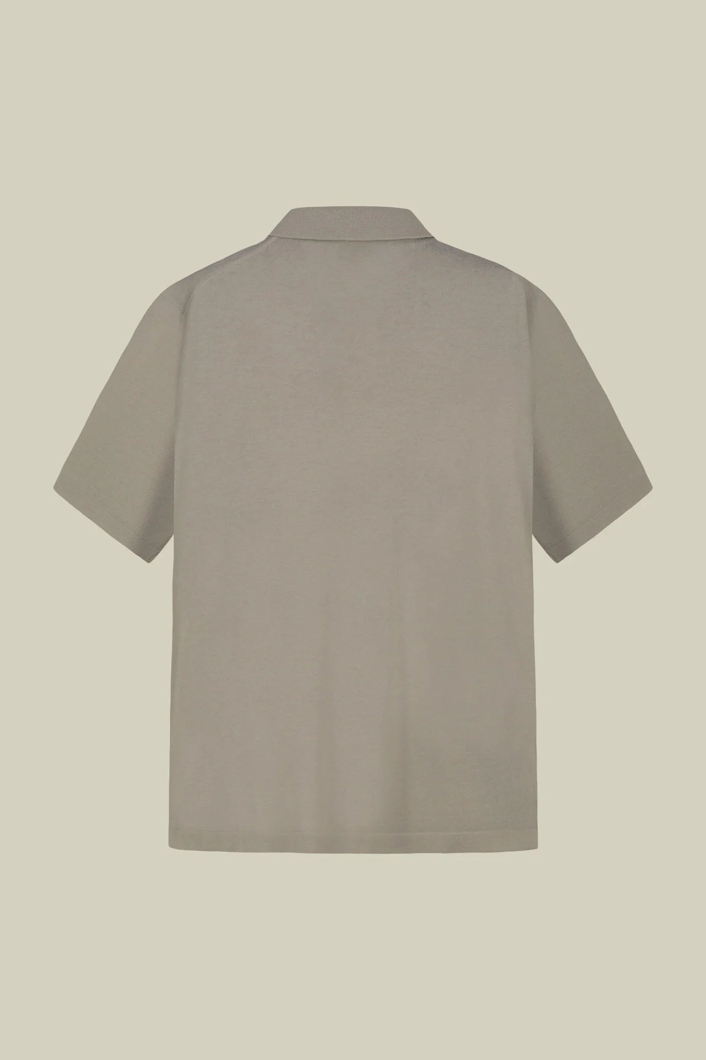 Men's 100% cotton knit polo shirt with Derby collar