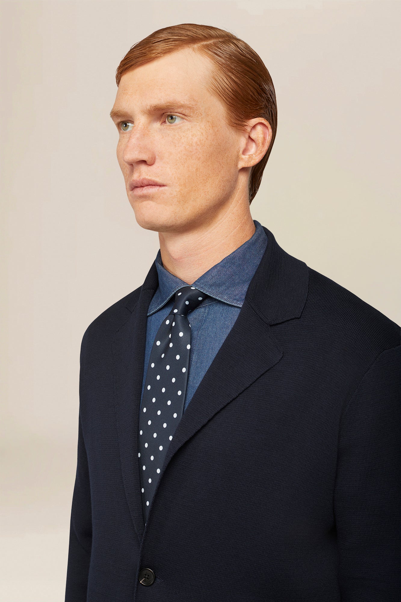 Men's single-breasted cardigan in 100% cotton Milano knit